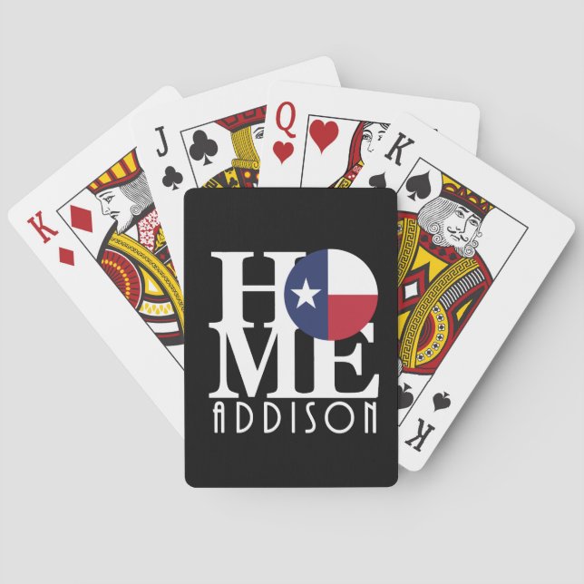 HOME Addison Texas Playing Cards (Back)