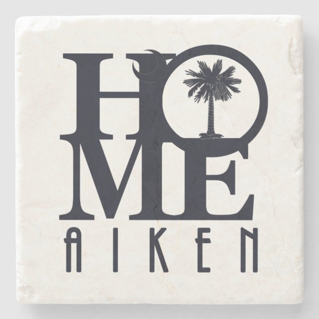 HOME Aiken SC Stone Coaster (Front)