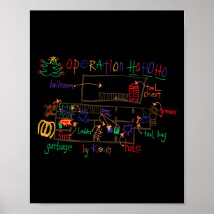 Home Alone 2 Christmas Kevin’s Drawing Operation H Poster
