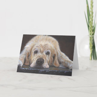 Home Alone Golden Retriever Greeting Card