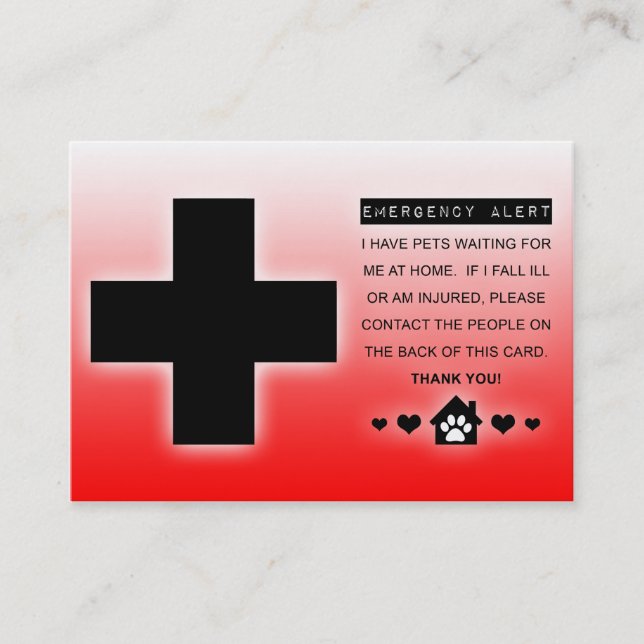 home alone pets business card (Front)