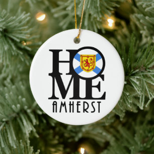 HOME Amherst NS Ceramic Ornament