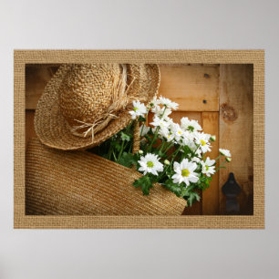 Home and Business Art Decor- Straw Hat Series Poster