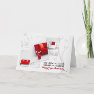 Home Anniversary from Real Estate Agent Modern Card