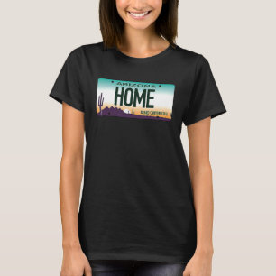Home Arizona AZ Vintage Retro License Plate T-Shirt