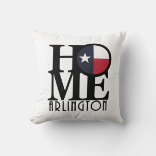 HOME Arlington Texas Throw Pillow