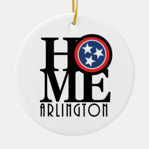 HOME Arlington TN Ceramic Ornament