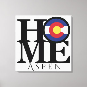 HOME Aspen Colorado Canvas Art