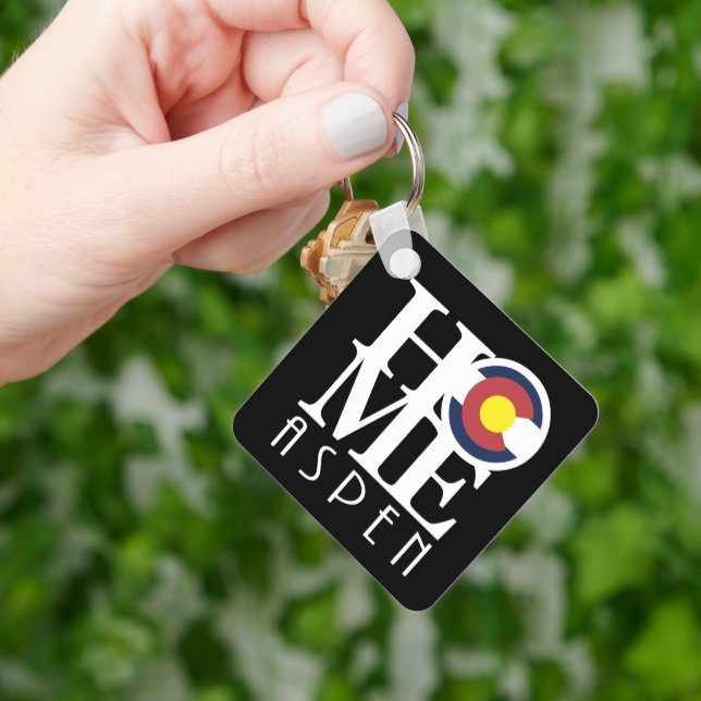 HOME Aspen Colorado  Keychain (Hand)