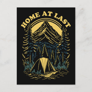 Home At Last - Camping Postcard