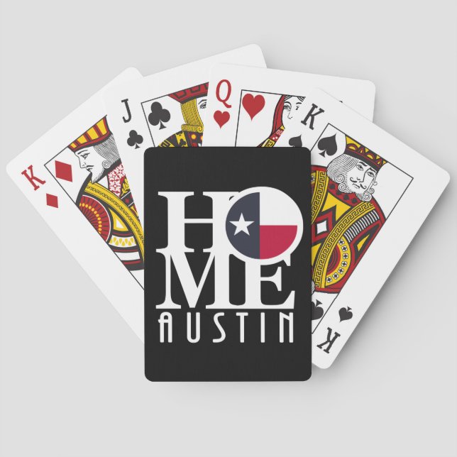 HOME Austin Texas Playing Cards (Back)