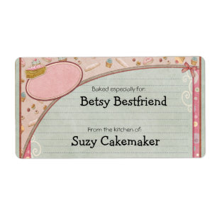 Home Baked Goods Personalized Labels