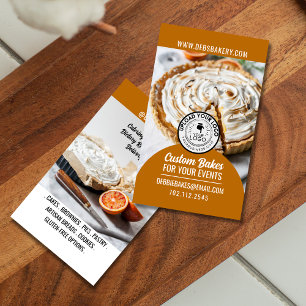 Home Bakery Photo Business Card