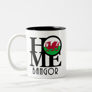 HOME Bangor Gwynedd, - Wales 11oz Two-Tone Coffee Mug