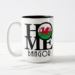 HOME Bangor Gwynedd, - Wales 15oz Two-Tone Coffee Mug
