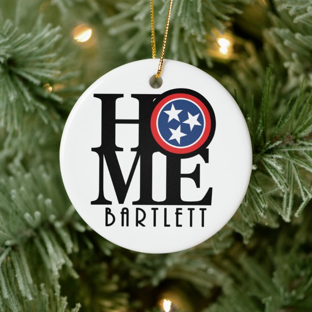 HOME Bartlett Tennessee Ceramic Ornament (Tree)