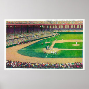 Home Base Bleachers View of Comiskey Park Poster