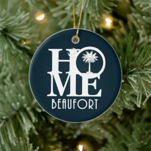 HOME Beaufort SC Ceramic Ornament