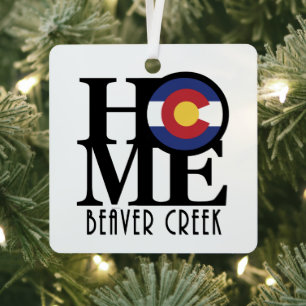 HOME Beaver Creek, Colorado Metal Ornament