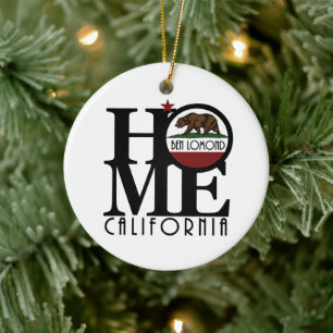 HOME Ben Lomond California Ceramic Ornament