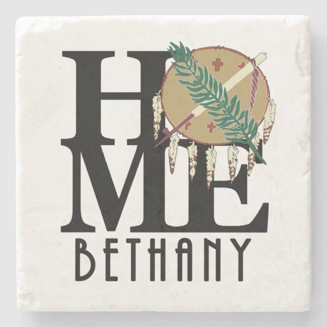 HOME Bethany OK Stone Coaster (Front)