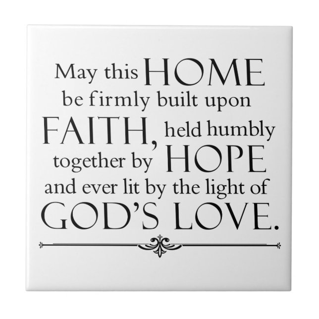 Home Blessing Tile (Front)