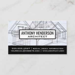 Home Blue Print Business Card