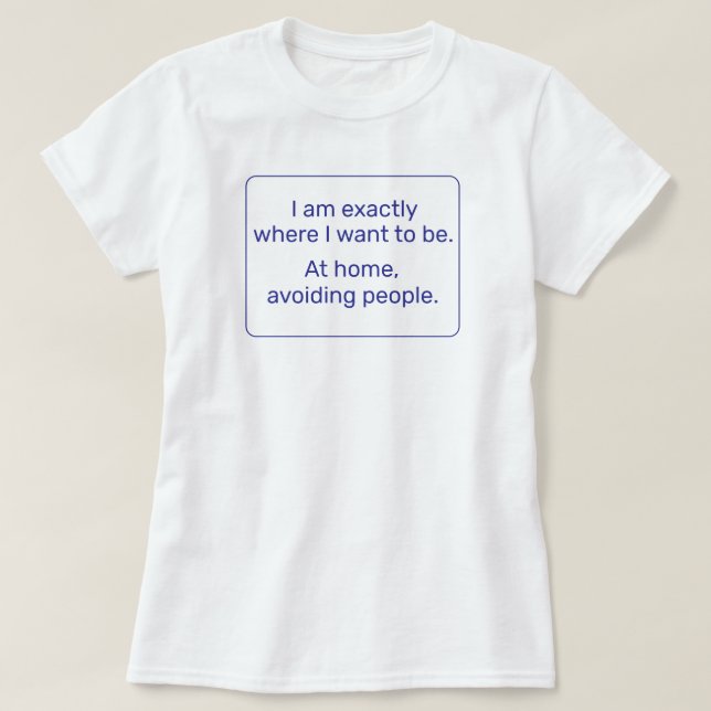 Home (blue) T-Shirt (Design Front)