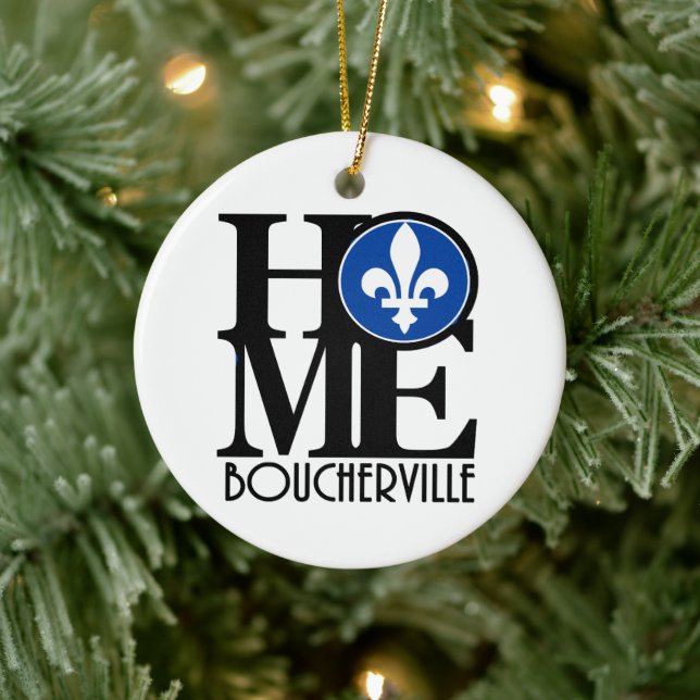 HOME Boucherville Quebec Ceramic Ornament (Tree)