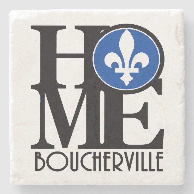 HOME Boucherville Quebec Stone Coaster (Front)