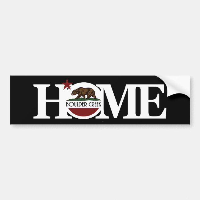 HOME Boulder Creek Bumper Sticker (Front)