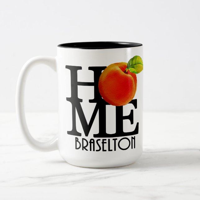 HOME Braselton Georgia 15oz Two-Tone Coffee Mug (Left)