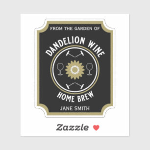 Home Brewed Dandelion Wine Custom