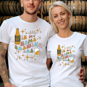 Home Brewing Beer Custom Text on Back T-Shirt