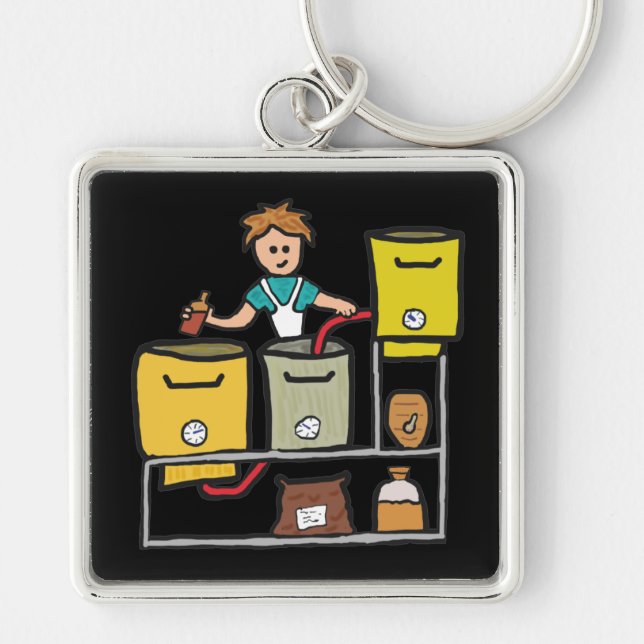 Home Brewing Keychain (Front)