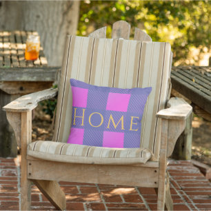 Home Buffalo Plaid Colourful Outdoor Pillow