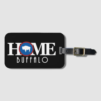 HOME Buffalo WY Luggage Tag