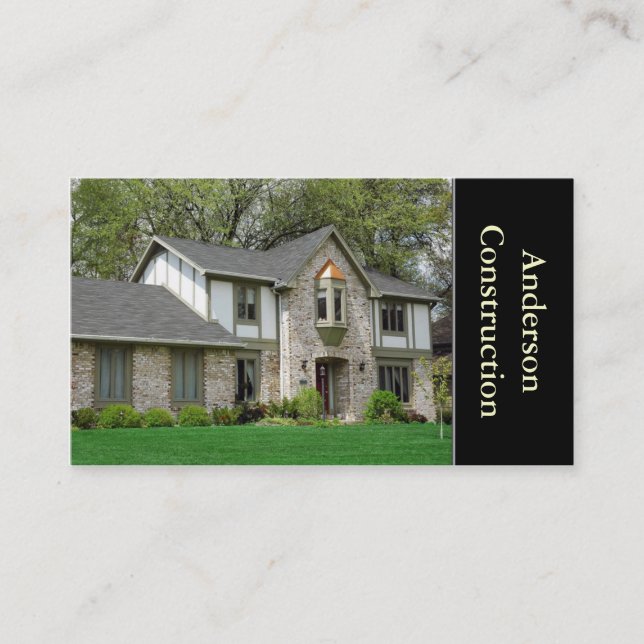 Home Builder or Construction Business Card (Front)