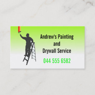 Home Business Custom Colourful Painting Service Business Card