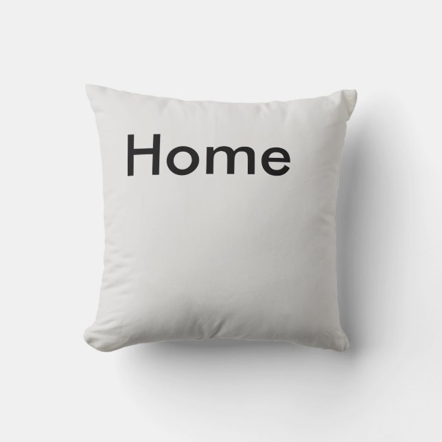 Home Button Throw Pillow (Front)