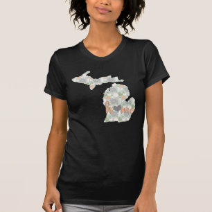 Home Cactus Filled Michigan Silhouette T-Shirt