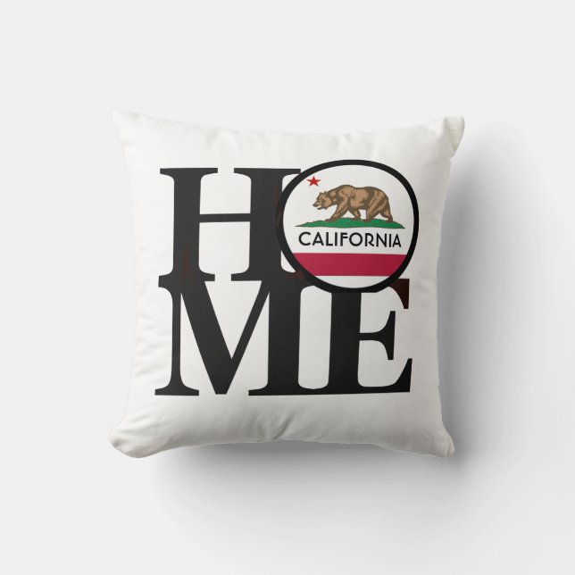 HOME California Throw Pillow (Front)