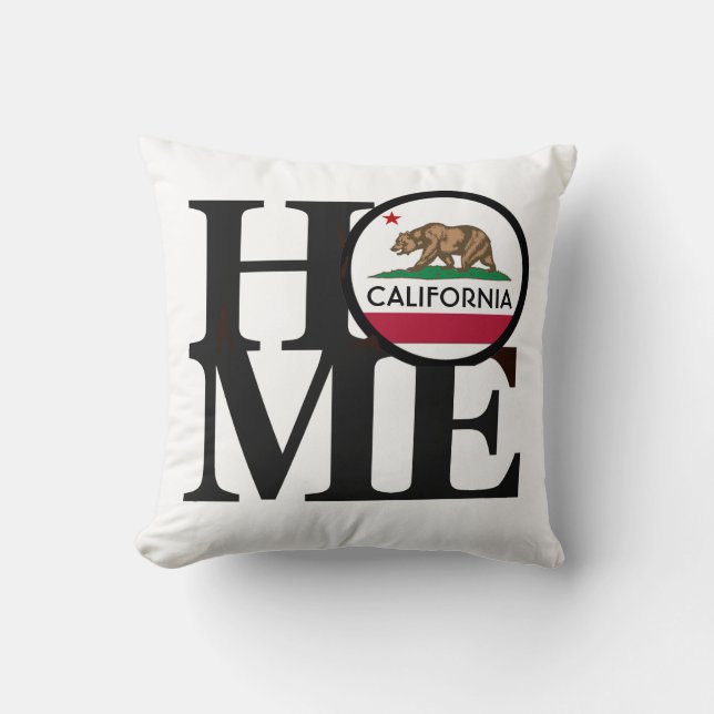 HOME California Throw Pillow (Front)