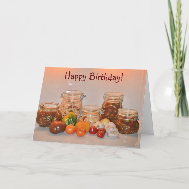 Home Canning Birthday Card (Front)
