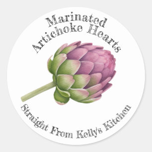 Home Canning Business Artichoke Hearts Food Label