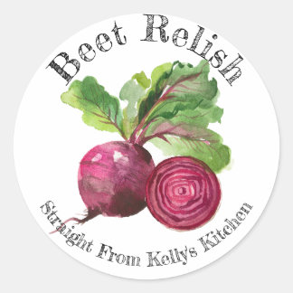 Home Canning Business Beet Relish Étiquette alimen