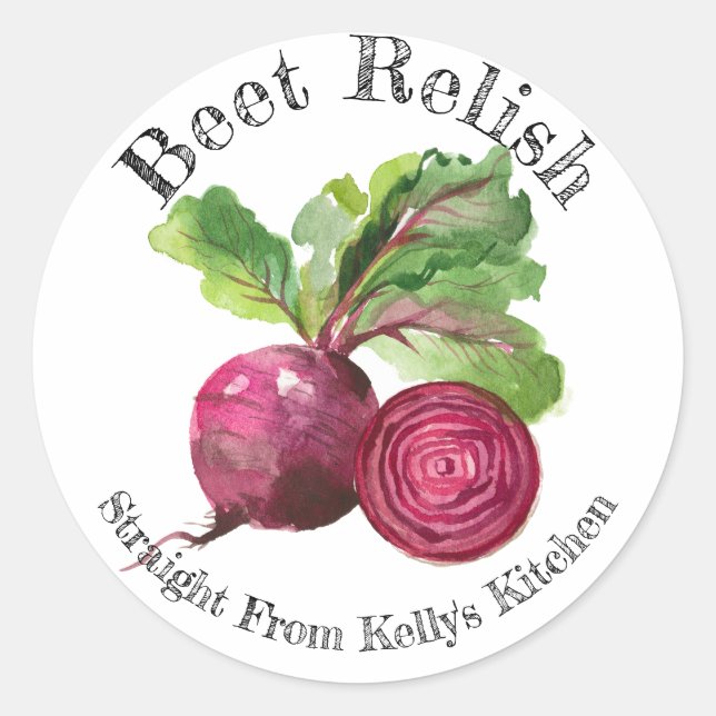 Home Canning Business Beet Relish Étiquette alimen (Devant)