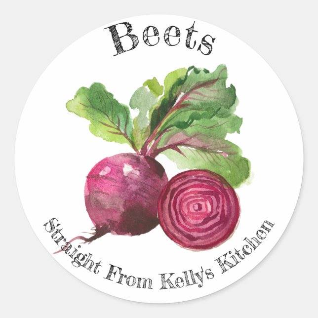Home Canning Business Beets Food Label (Front)