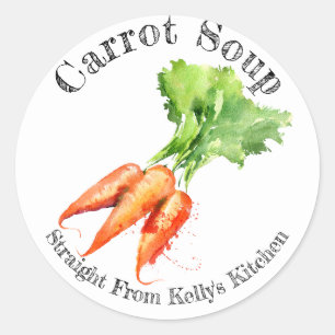 Home Canning Business Carrot Soup Food Label