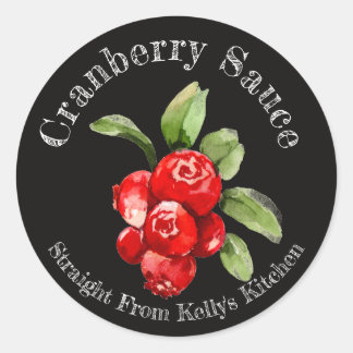 Home Canning Business Cranberry Sauce Food Label
